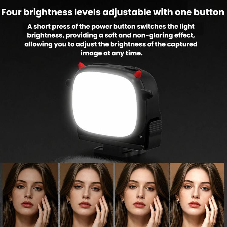 BRDRC Accessorio luce di riempimento portatile per selfie Monster, For DJI Osmo Action 3 / 4 / 5 Pro, For DJI Osmo Action 6 / Nano