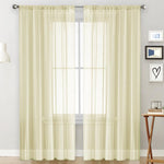 Tenda singola trasparente in voile 100x250 cm