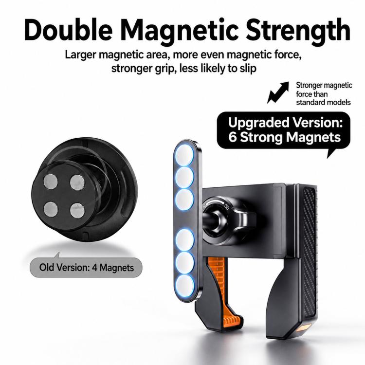 Supporto magnetico per telefono da palestra con clip 360°