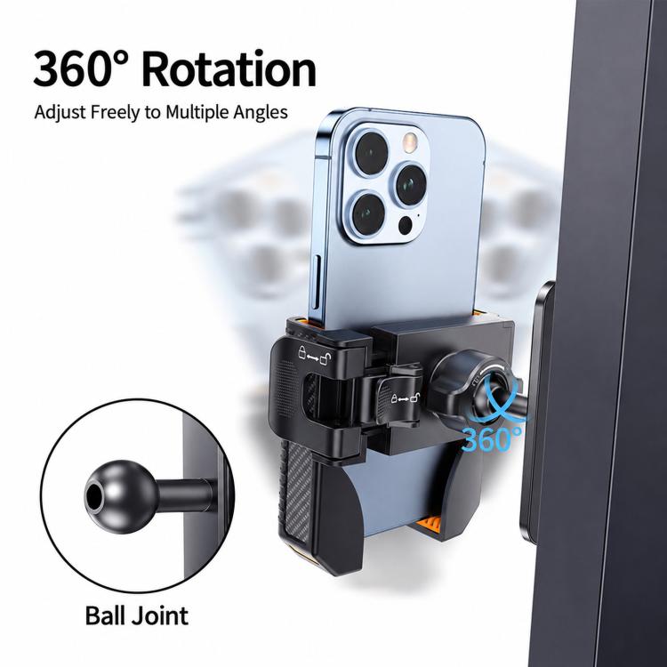 Supporto magnetico per telefono da palestra con clip 360°