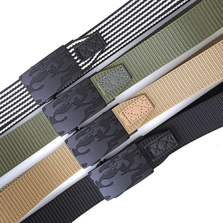 Cintura da uomo in nylon con fibbia automatica