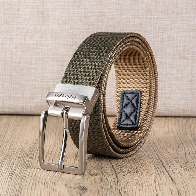 Cintura da uomo in nylon con fibbia girevole 360°