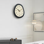 Orologio da parete ovale moderno silenzioso con pendolo