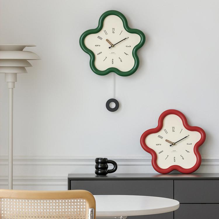 Orologio da parete silenzioso a forma di fiore 42cm