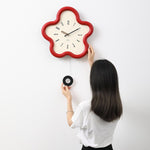 Orologio da parete silenzioso a forma di fiore 42cm
