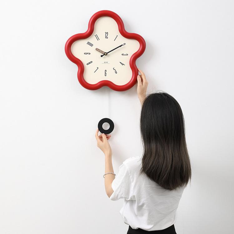 Orologio da parete silenzioso a forma di fiore 42cm