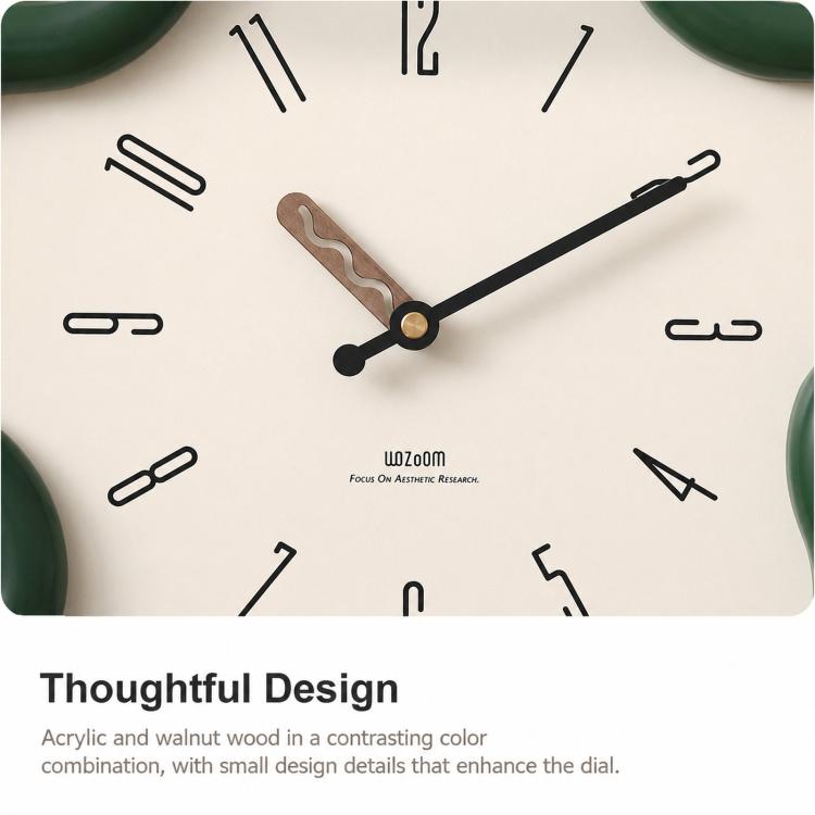Orologio da parete silenzioso a forma di fiore 42cm