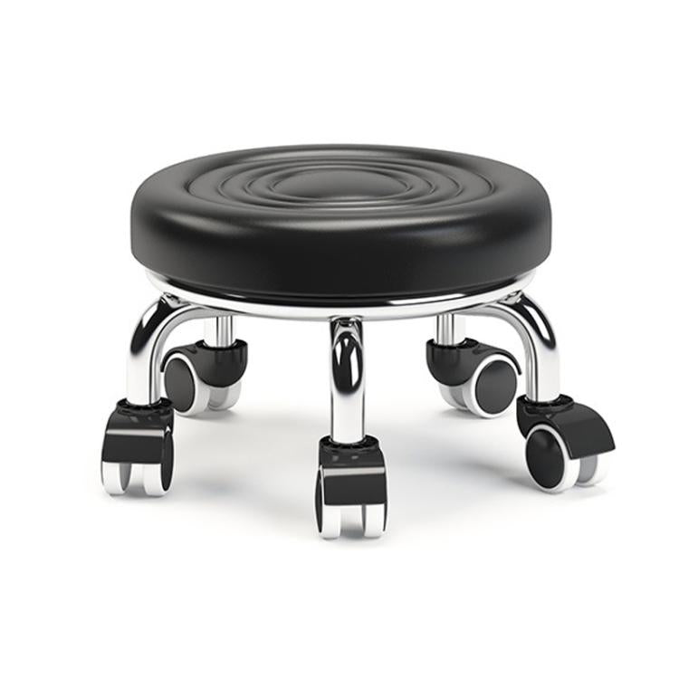 Sgabello basso girevole con ruote 22cm