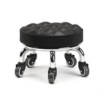 Sgabello basso girevole con ruote 22cm