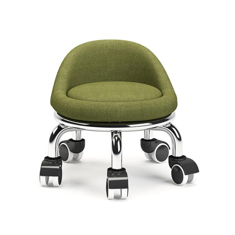 Sgabello basso girevole con ruote 22cm