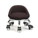 Sgabello basso girevole con ruote 22cm
