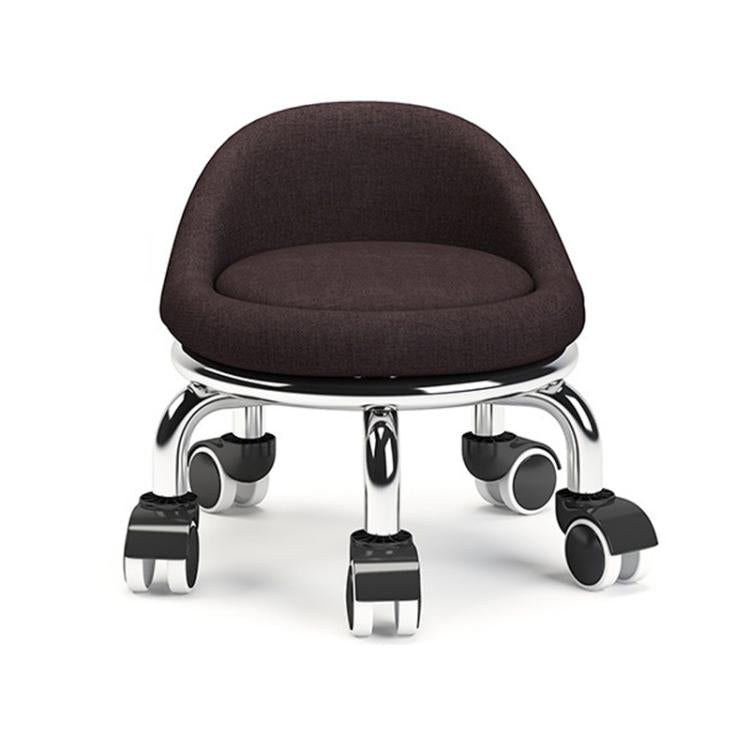 Sgabello basso girevole con ruote 22cm