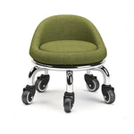 Sgabello basso girevole con ruote 22cm