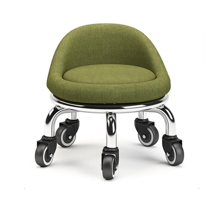 Sgabello basso girevole con ruote 22cm