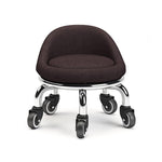Sgabello basso girevole con ruote 22cm