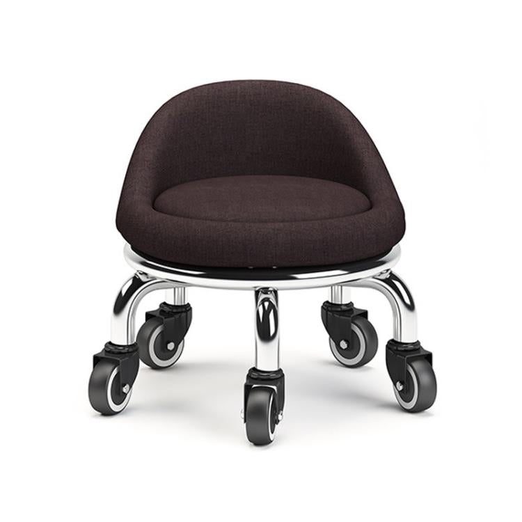 Sgabello basso girevole con ruote 22cm