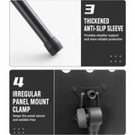 Leggio universale pieghevole e portatile con altezza regolabile per spartiti, ideale per prove e spettacoli., Stand + Folder + Storage Bag