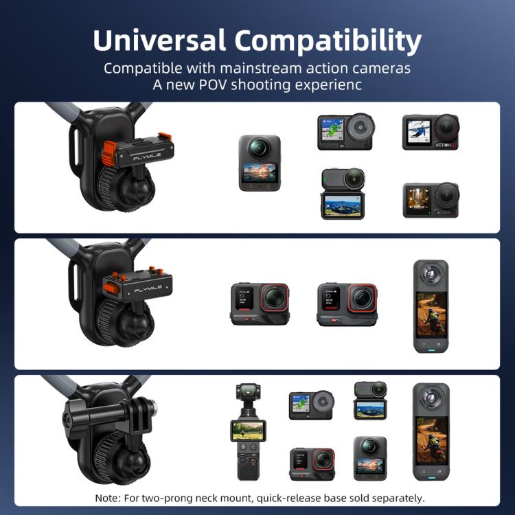 Supporto magnetico da collo per action camera DJI e Insta360