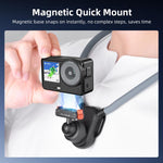 Supporto magnetico da collo per action camera DJI e Insta360