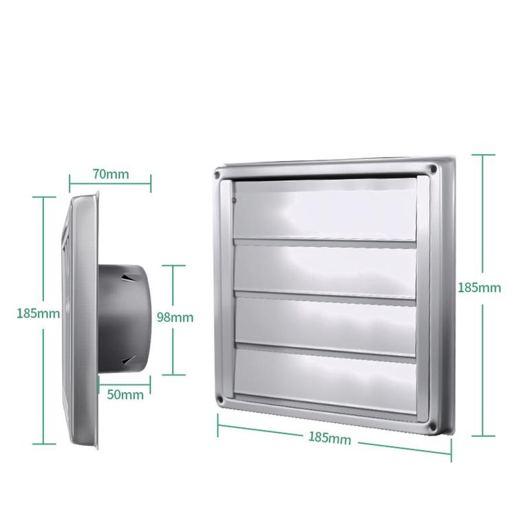 Copertura uscita aria asciugatrice in acciaio inox 304