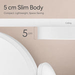 Plafoniera LED sottile dimmerabile a 3 colori rotonda 38cm