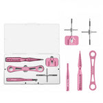 Kit attrezzi manutenzione mulinello pesca 5 pezzi in alluminio