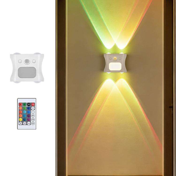 Lampada da parete magnetica con luce ambientale a gradiente RGB intelligente, sensore di movimento e luce notturna a LED.