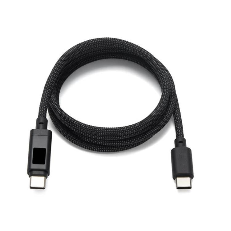 Cavo originale USB-C da 7A con display digitale per caricabatterie DJI Power GaN da 140W., 1m, 1.8m