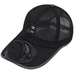 Cappello con ventilatore solare ricaricabile a 3 velocità
