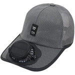 Cappello con ventilatore solare ricaricabile a 3 velocità