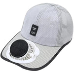 Cappello con ventilatore solare ricaricabile a 3 velocità