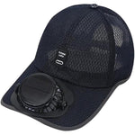 Cappello con ventilatore solare ricaricabile a 3 velocità