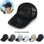 Cappello con ventilatore solare ricaricabile a 3 velocità