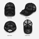 Cappello con ventilatore solare ricaricabile a 3 velocità