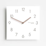 Orologio da parete quadrato Wozoom con lancette in legno