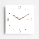 Orologio da parete quadrato Wozoom con lancette in legno