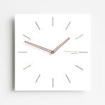 Orologio da parete quadrato Wozoom con lancette in legno