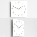 Orologio da parete quadrato Wozoom con lancette in legno