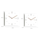 Orologio da parete quadrato Wozoom con lancette in legno