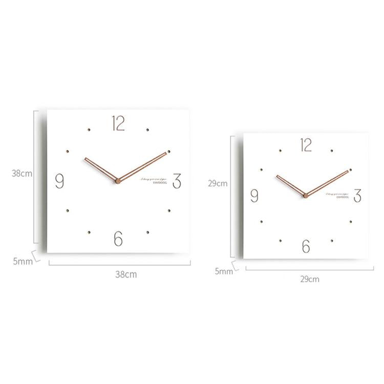 Orologio da parete quadrato Wozoom con lancette in legno