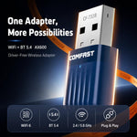 Adattatore USB COMFAST CF-731B WiFi 6 Bluetooth 5.4 AX600