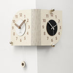 Orologio da parete angolare doppia faccia al quarzo