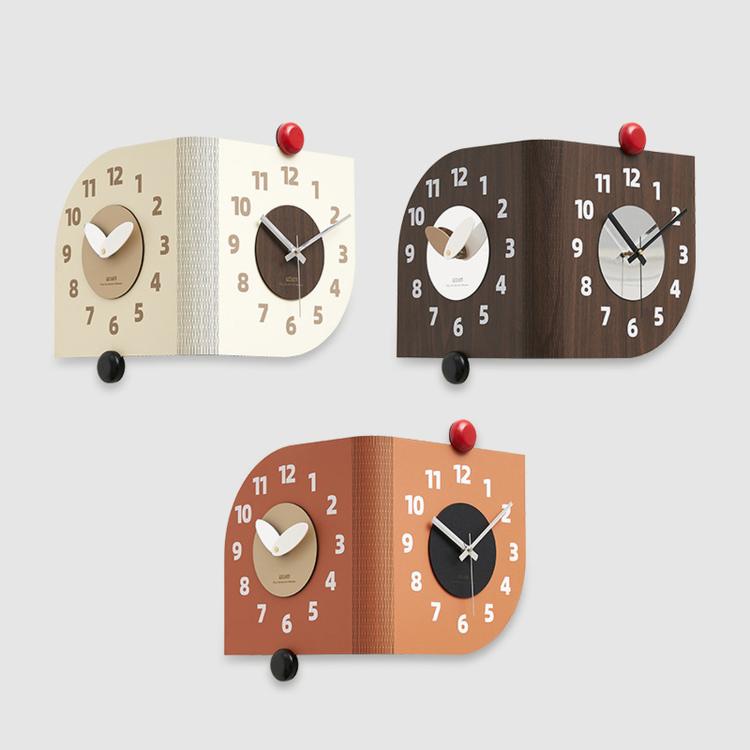 Orologio da parete angolare doppia faccia al quarzo