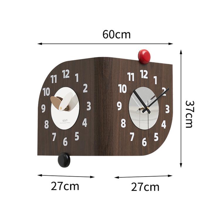 Orologio da parete angolare doppia faccia al quarzo