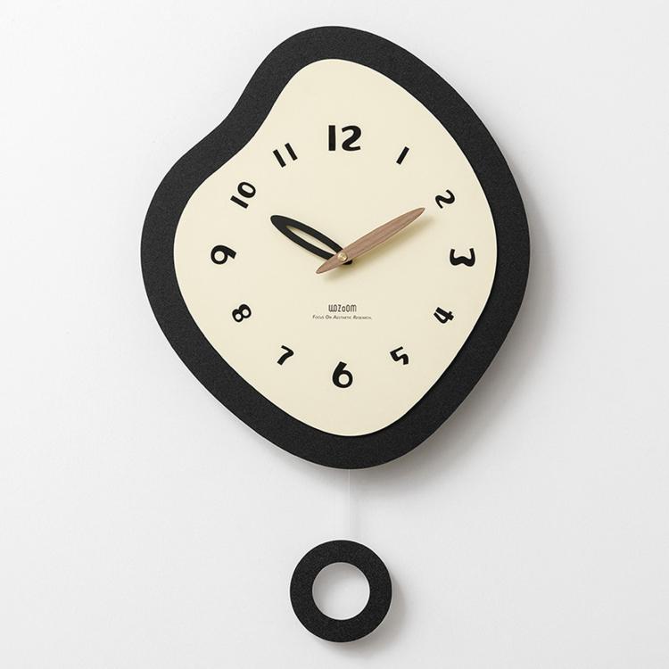 Orologio da parete a pendolo irregolare Wozoom silenzioso