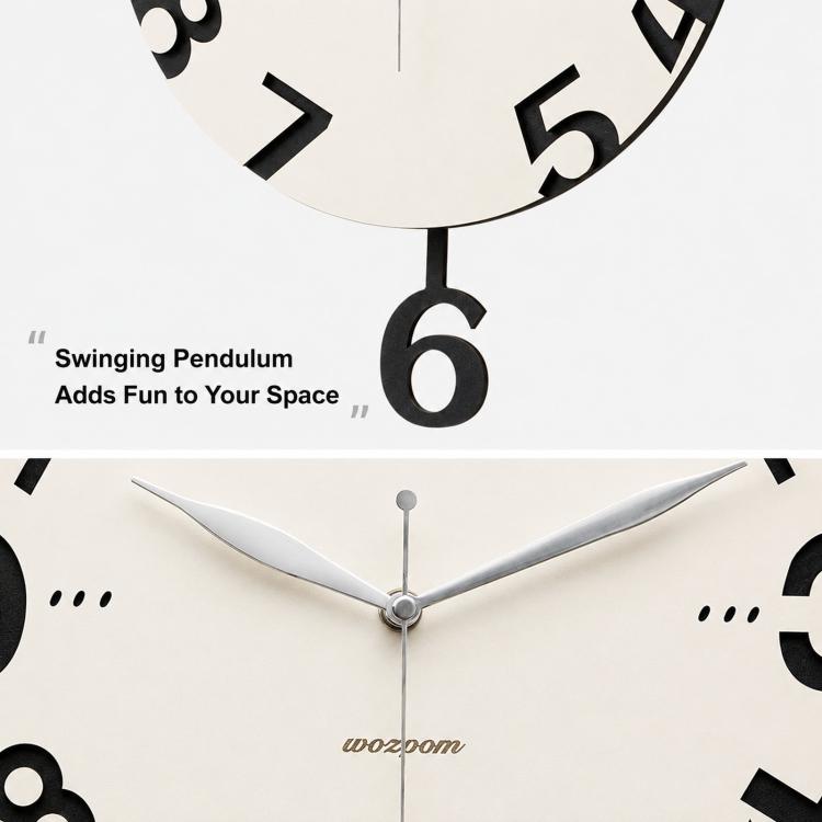 Orologio da parete moderno silenzioso 34cm