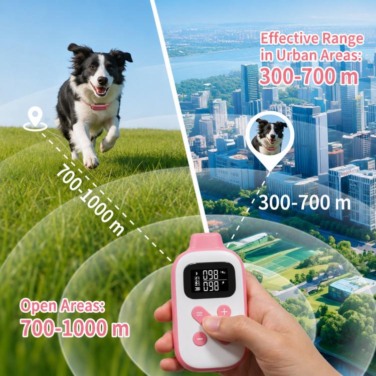 Collare addestramento cani PaiPaitek con telecomando 1000 m
