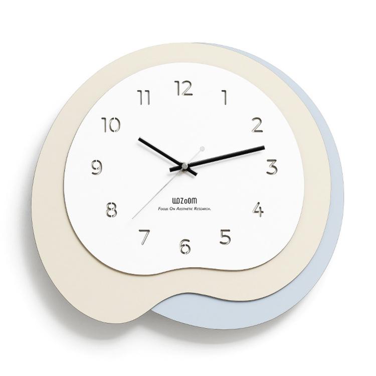 Orologio da parete moderno in legno silenzioso 43x42 cm