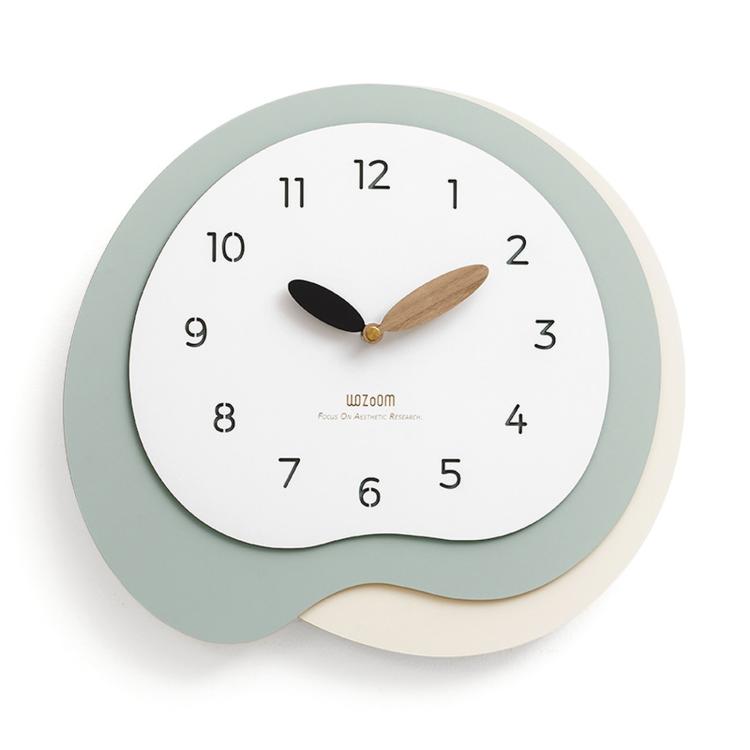 Orologio da parete moderno in legno silenzioso 43x42 cm