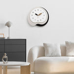 Orologio da parete moderno in legno silenzioso 43x42 cm